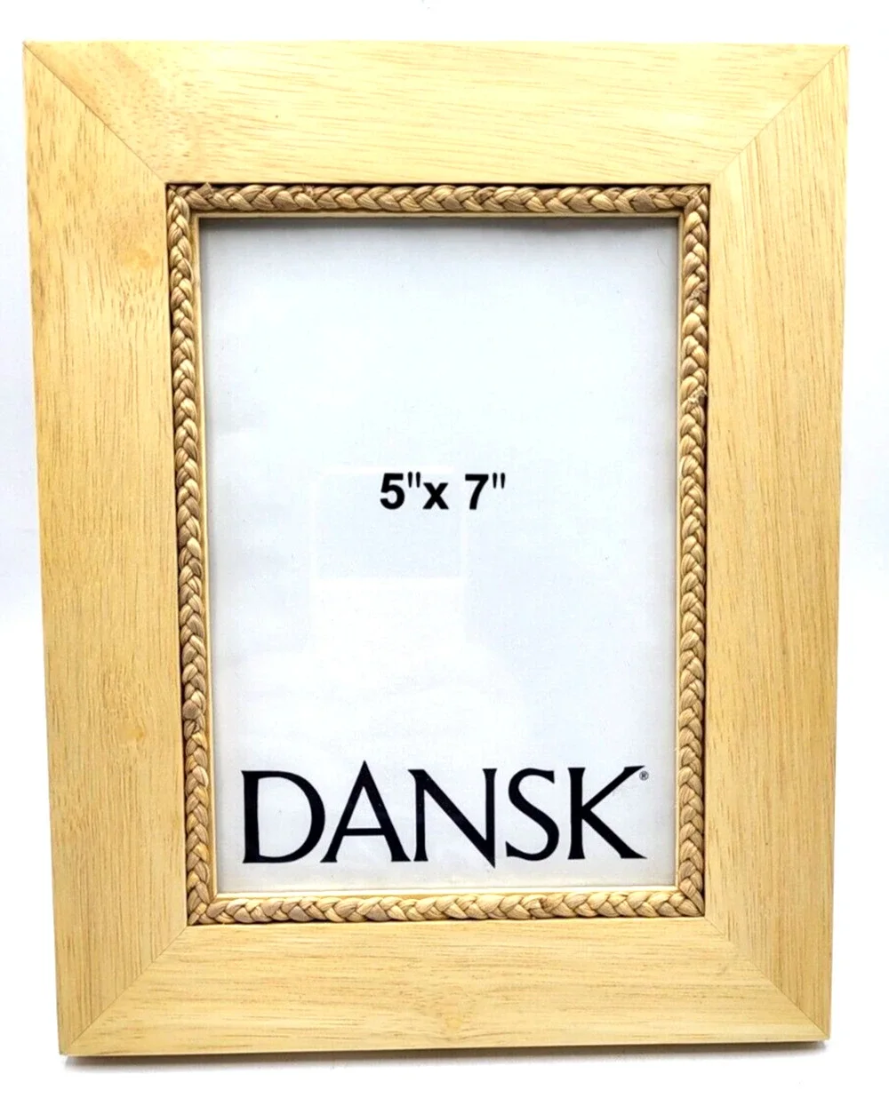 DANSK Picture Frame Natural Wood Rope Trim 10x8 for 5x7 Photo Style 05549XX